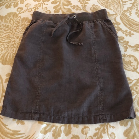 Allen Allen Linen Skirt - Picture 1 of 7